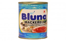Bluna Mackerels In Tomato Sauce   Tin  425 grams